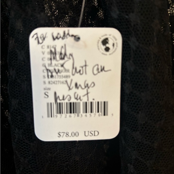 Free People - Intimately See Through Black Skirt - Picture 3 of 6